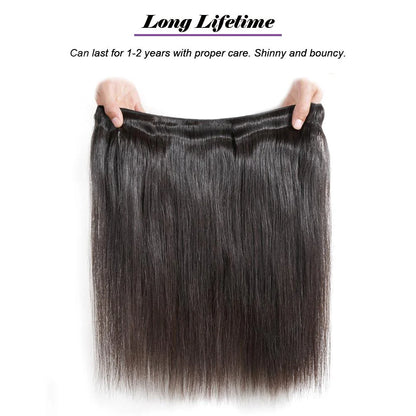 ESQ10A Straight Hair bundles human hair 10"to14" 3 pack